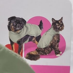 🍎 Nwt Boots & Barkley Puffer Jacket Dog XS Camo Olive Green Nylon Fleece